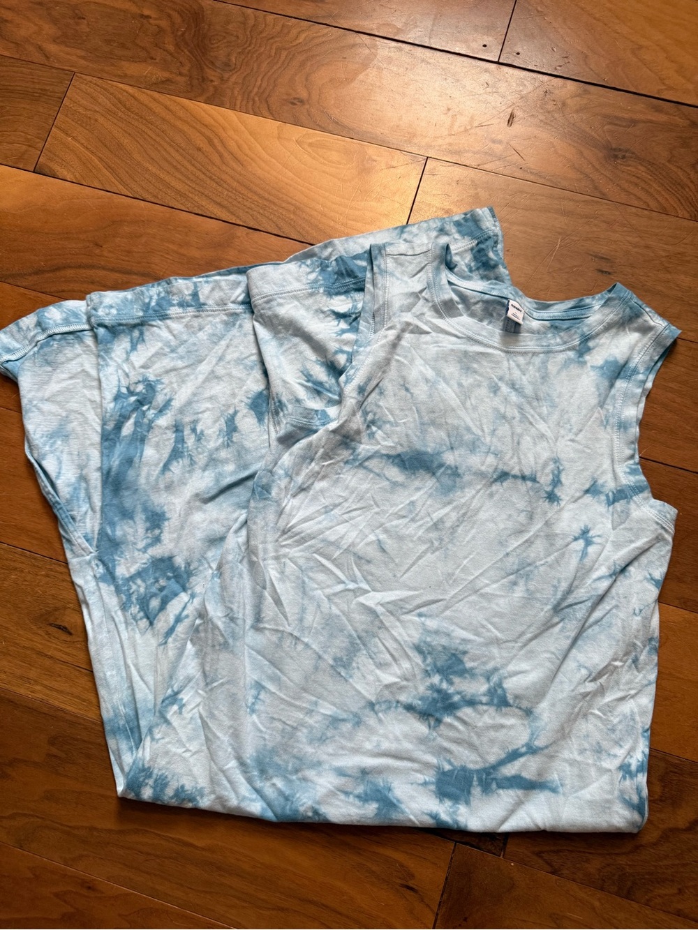 Light Blue Tie-Dye Maxi Dress